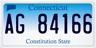 CT license plate AG84166