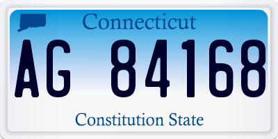 CT license plate AG84168