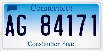 CT license plate AG84171