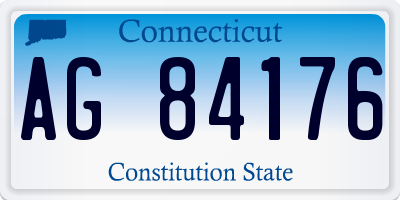 CT license plate AG84176