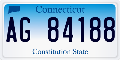 CT license plate AG84188