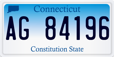 CT license plate AG84196
