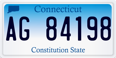 CT license plate AG84198