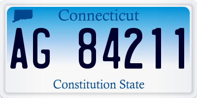 CT license plate AG84211