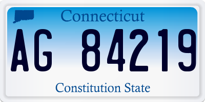 CT license plate AG84219