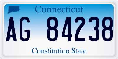 CT license plate AG84238