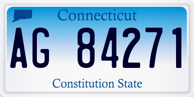 CT license plate AG84271