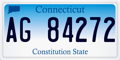 CT license plate AG84272