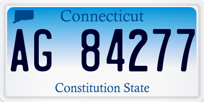 CT license plate AG84277