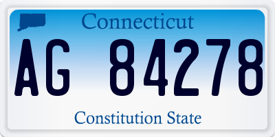CT license plate AG84278