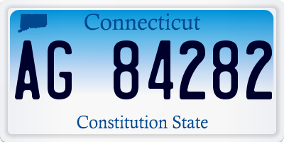 CT license plate AG84282