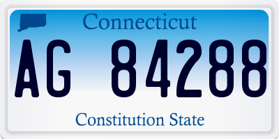 CT license plate AG84288