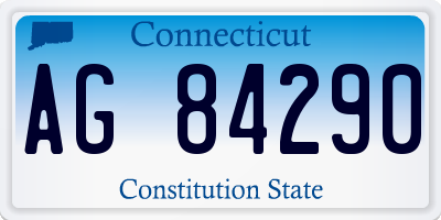 CT license plate AG84290