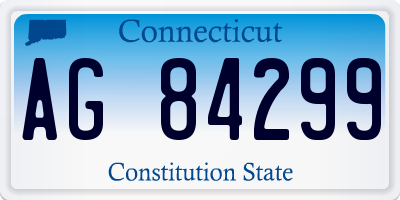 CT license plate AG84299