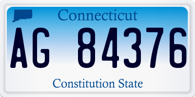 CT license plate AG84376