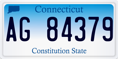 CT license plate AG84379