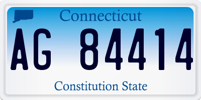 CT license plate AG84414