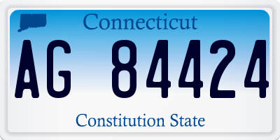 CT license plate AG84424