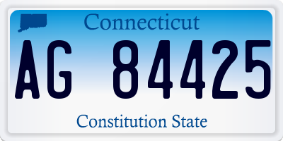 CT license plate AG84425