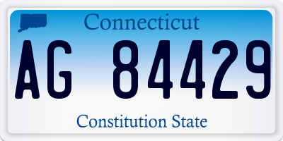 CT license plate AG84429