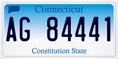 CT license plate AG84441