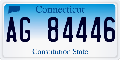 CT license plate AG84446