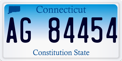CT license plate AG84454