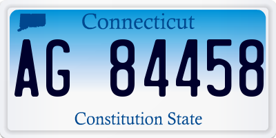 CT license plate AG84458