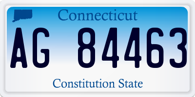 CT license plate AG84463