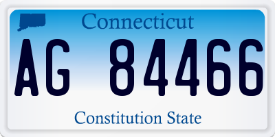CT license plate AG84466