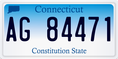CT license plate AG84471