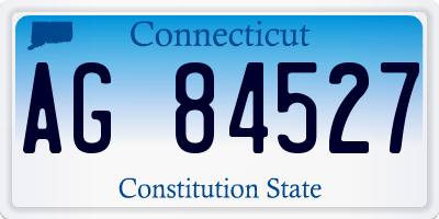 CT license plate AG84527