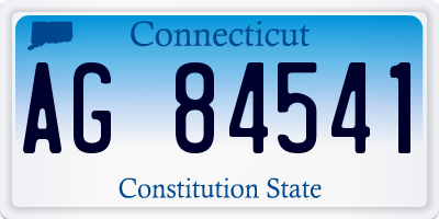 CT license plate AG84541