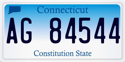 CT license plate AG84544