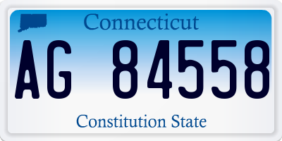 CT license plate AG84558