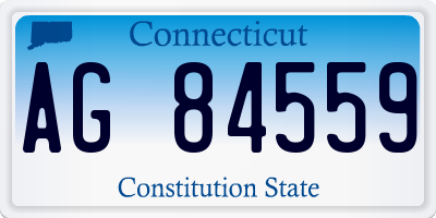 CT license plate AG84559