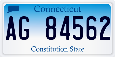 CT license plate AG84562