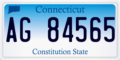 CT license plate AG84565