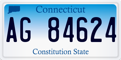 CT license plate AG84624