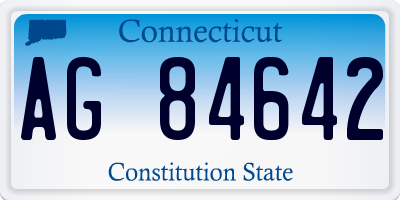 CT license plate AG84642