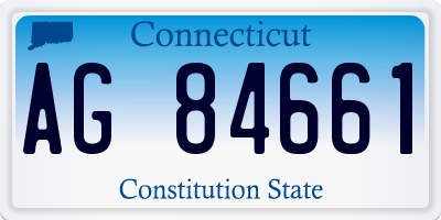 CT license plate AG84661