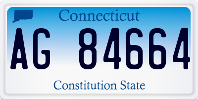 CT license plate AG84664