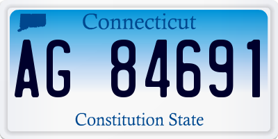 CT license plate AG84691