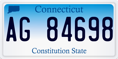 CT license plate AG84698
