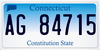 CT license plate AG84715