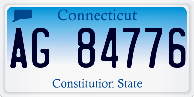 CT license plate AG84776