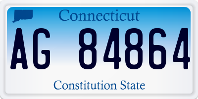CT license plate AG84864