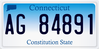 CT license plate AG84891