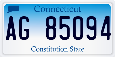 CT license plate AG85094