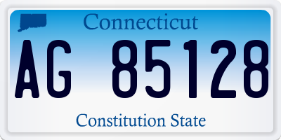 CT license plate AG85128